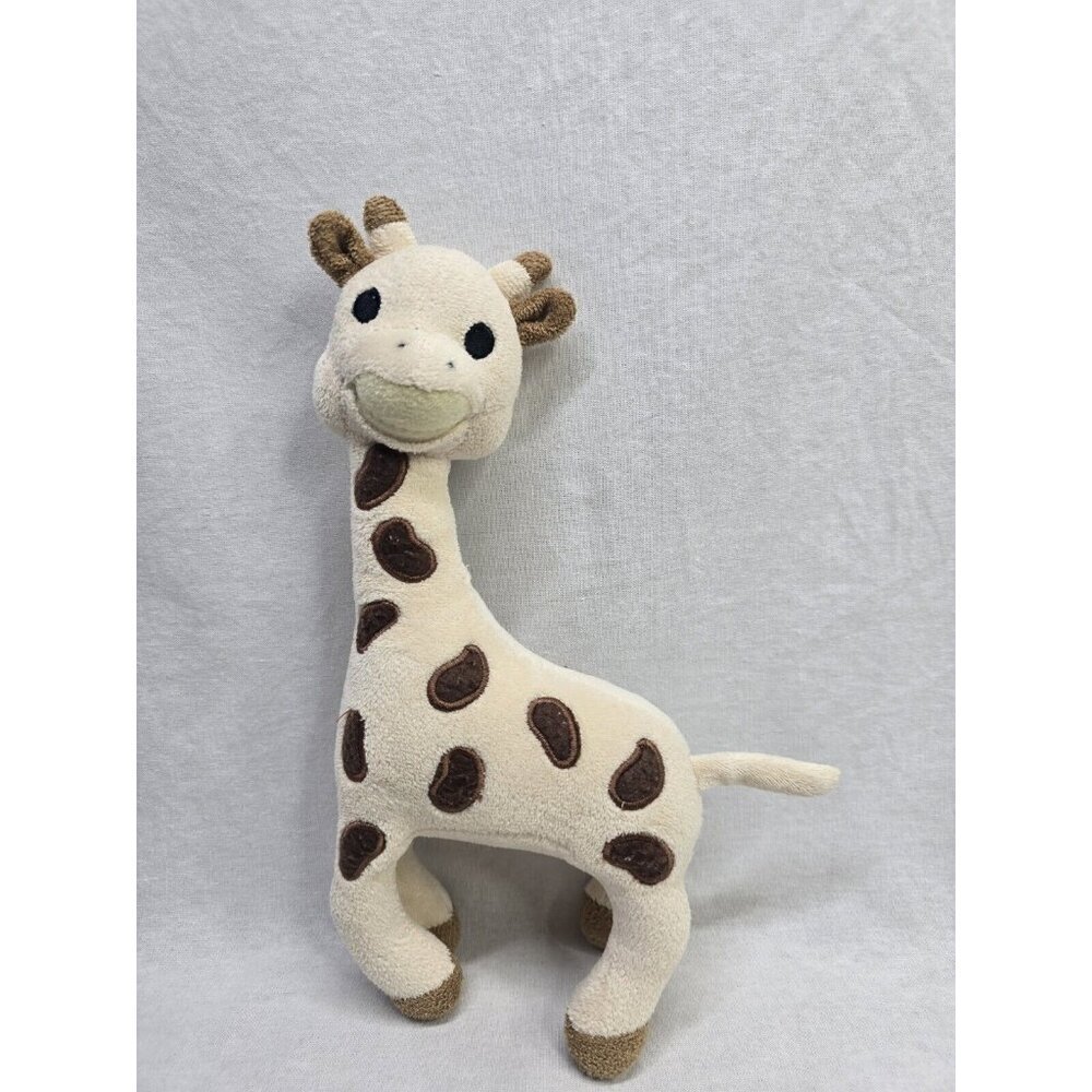 Vulli Sophia the Giraffe Plush Stuffed Animal Rattle, Cream Brown 10" tall